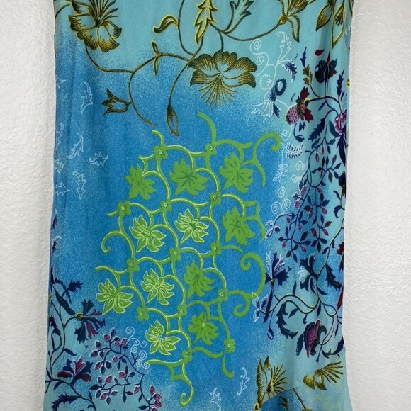 Zero Zero Women's Y2K Fairy Asian Maxi Ruffle Floral Boho Skirt Blue Size M - Picture 5 of 12